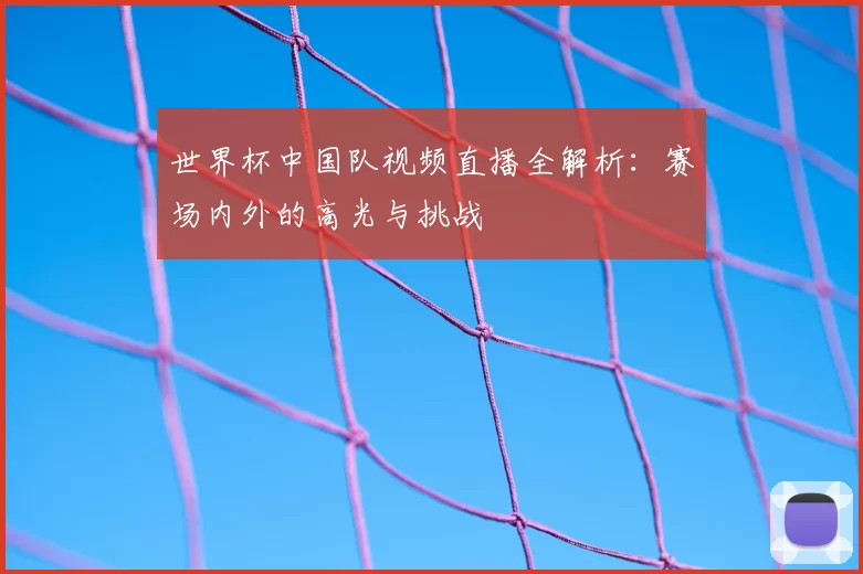 世界杯中国队视频直播全解析：赛场内外的高光与挑战