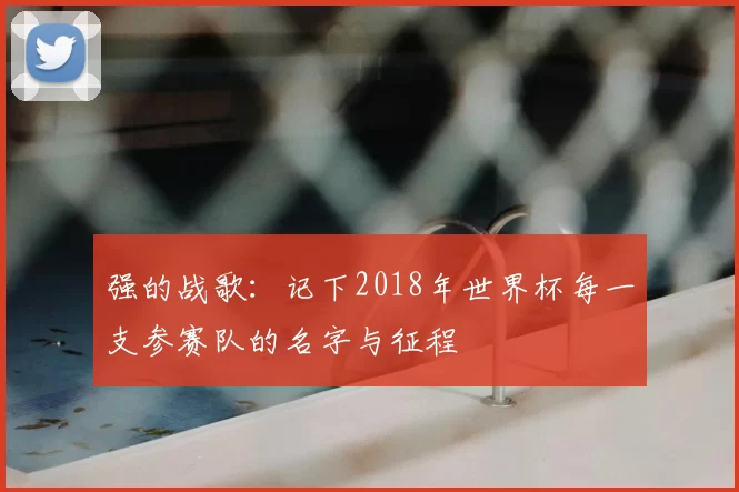 强的战歌：记下2018年世界杯每一支参赛队的名字与征程